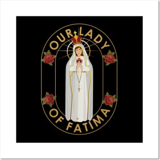 Our Lady of Fatima Rosary Prayer Holy Blessed Mary Catholic Posters and Art